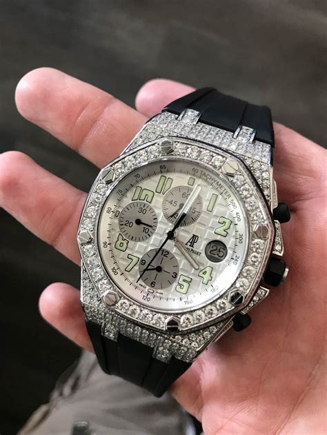 audemars piguet royal oak fully iced out|Audemars Piguet royal oak selfwinding.